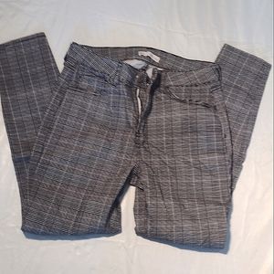 SO hi rise jegging neutral plaid